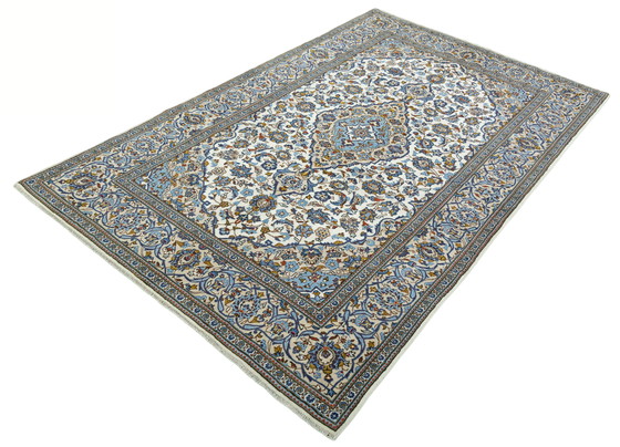 Image 1 of Handgeknoopt Kashan kurk - 317 x 195 cm - Beige