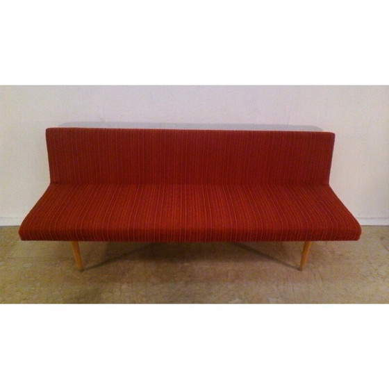 Image 1 of Vintage wooden 3-seater sofa by Miroslav Navrátil - 1960s