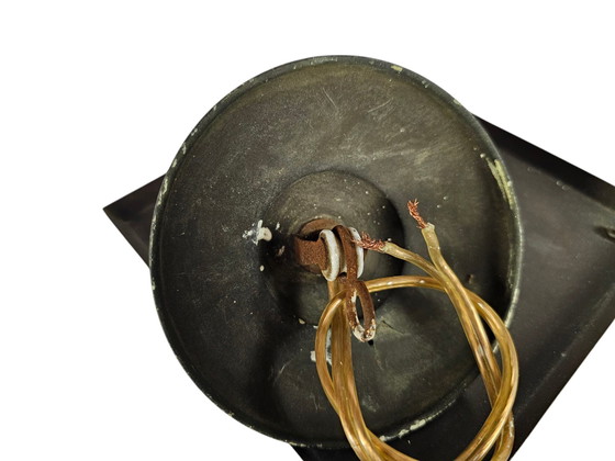 Image 1 of Amsterdamse School - Lantaarnlamp - Hanglamp - Koper - Glas - 1e Kwart 20e Eeuw