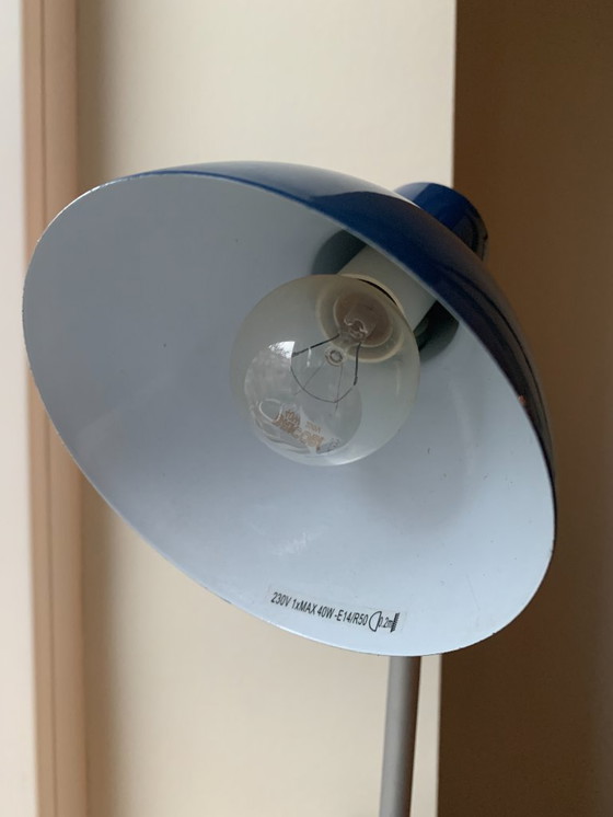 Image 1 of Vintage MASSIVE jaren '80 - Two Tone Blue - Desk/Bureau lamp