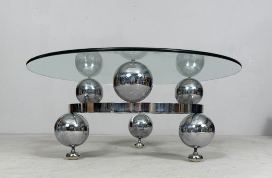 Image 1 of Space Age/Sputnik/Atomic, Coffee Table, Couchtisch, Deutschland, 1970er Jahre