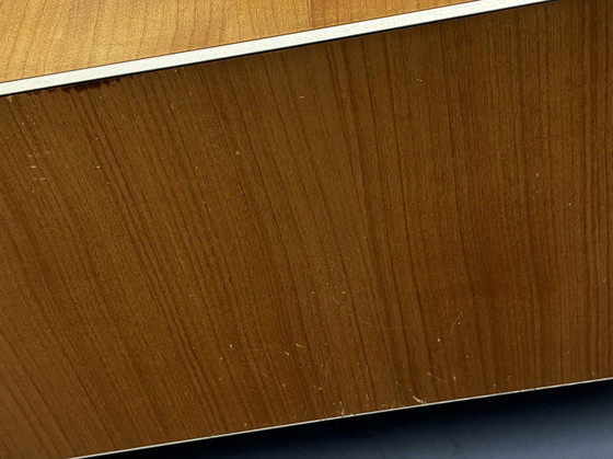 Image 1 of Coffee table/TV unit by Lignet roset: solid wood on casters: 108x61.5x31 cm