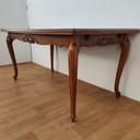 Table de salle à manger de campagne vintage. Extensible et démontable.
