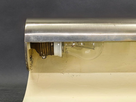 Image 1 of Seltene Bauhaus-Wandleuchten aus Nickel, Tschechoslowakei, 1930er Jahre