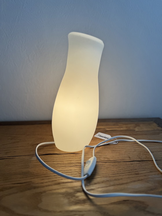 Image 1 of Lampe de table vintage Mylonit IKEA blanche