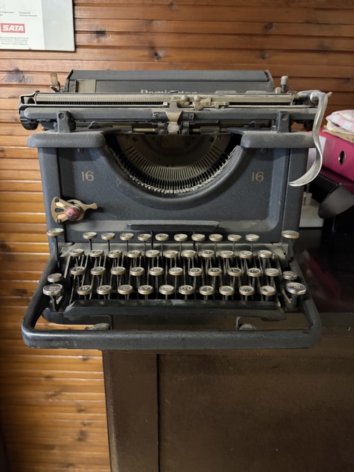 Machine à écrire vintage Remington Standard n° 16 (années 1930) – Style industriel