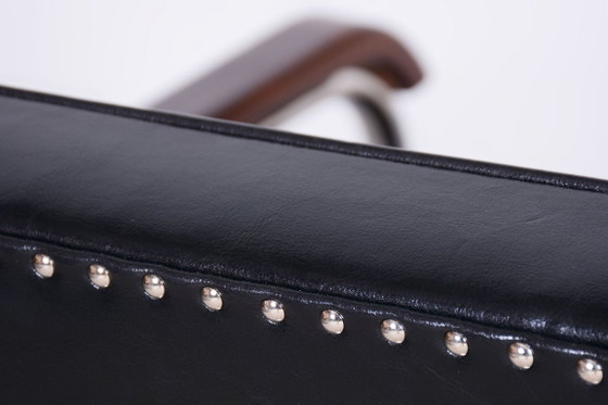Paar gerestaureerde Bauhaus-fauteuils, van Mücke-Melder, Leer, Tsjechisch, jaren dertig – Leather, Wood (photo 5 of 14)