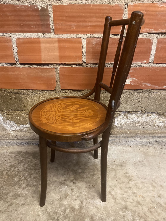 Image 1 of Chaise Bistrot THONET Mudson J. & J. Kohn Bentwood Bois Courbé 1930 Raro #D392