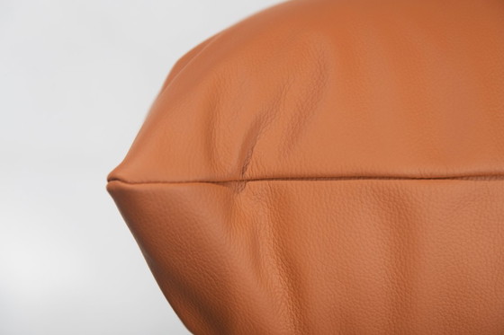 Image 1 of Splendido divano Marenco XL in pelle color cognac disegnato da Mario Marenco per Arflex Italia.