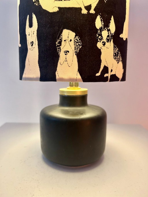 Upgecycelte Vasenlampe aus Melitta-Keramik (1950er/1960er Jahre)