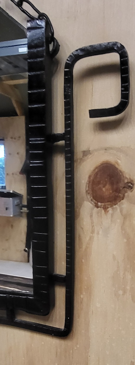 Image 1 of Vintage spiegel brutalisme