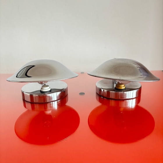 Image 1 of Set of Functionalist lable lamps, Napako, Czechoslovakia