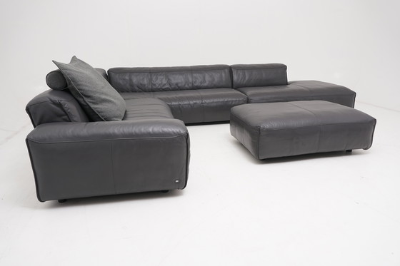 Image 1 of Rolf Benz Mio Pouf Ensemble Canapé Canapé d'angle Canapé d'angle en cuir