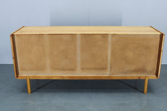Image 1 of 1960s Czechoslovakian Maple Veneer Sideboard, High Gloss Finish
