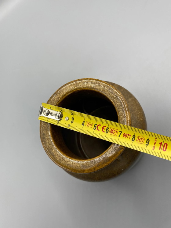 Coppery Brown Stoneware Storage Jar - 12 cm – Crockery (photo 5 of 6)