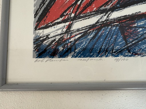 Zeefdruk van Bob Kemper getiteld Air 69/100