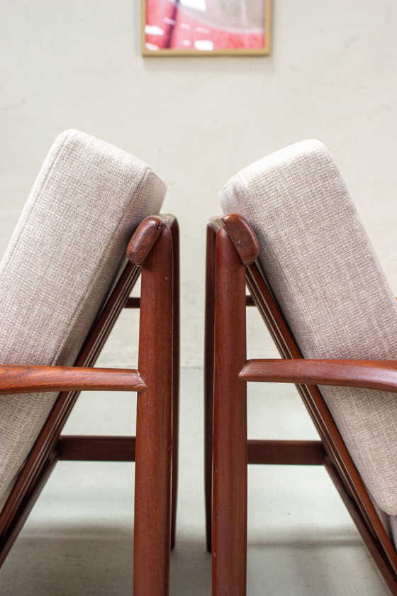 Image 1 of 2 poltrone vintage in teak, poltrona danese di metà secolo, anni '60