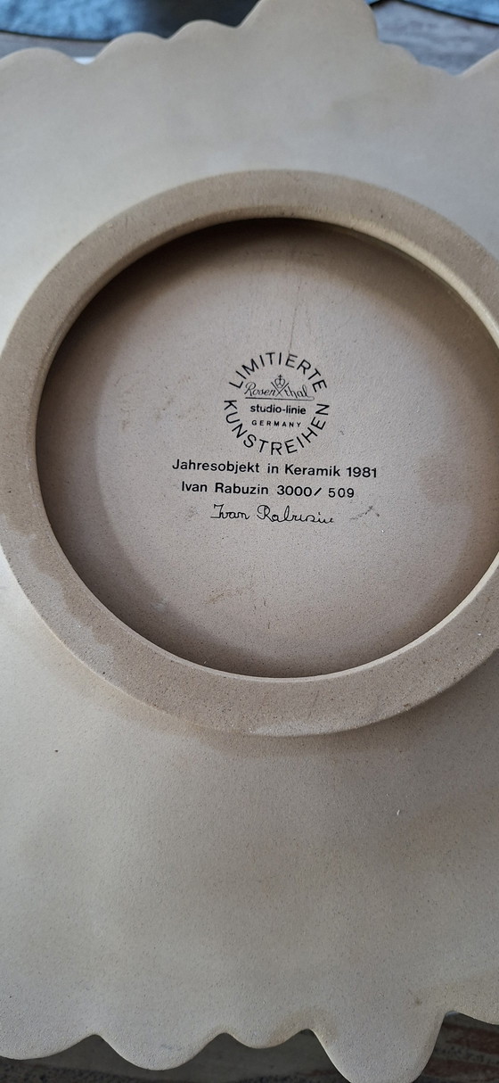 Image 1 of Rosenthal fatturato annuale in ceramica 1981 4 stagioni. Rabuzin.