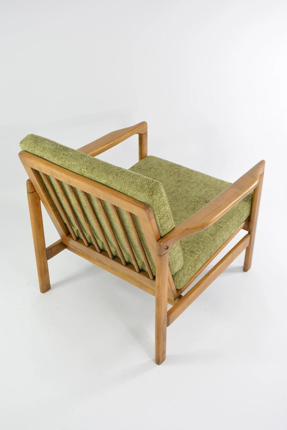 Image 1 of Olijfkleurige vintage BZ fauteuil