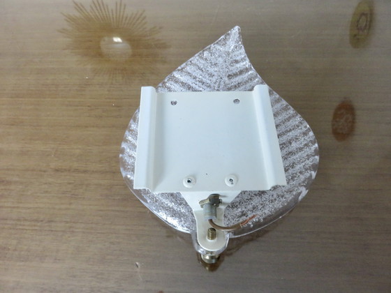 Image 1 of Barovier & Toso "Feuille" wandlamp van Murano glas, Italië, 1970