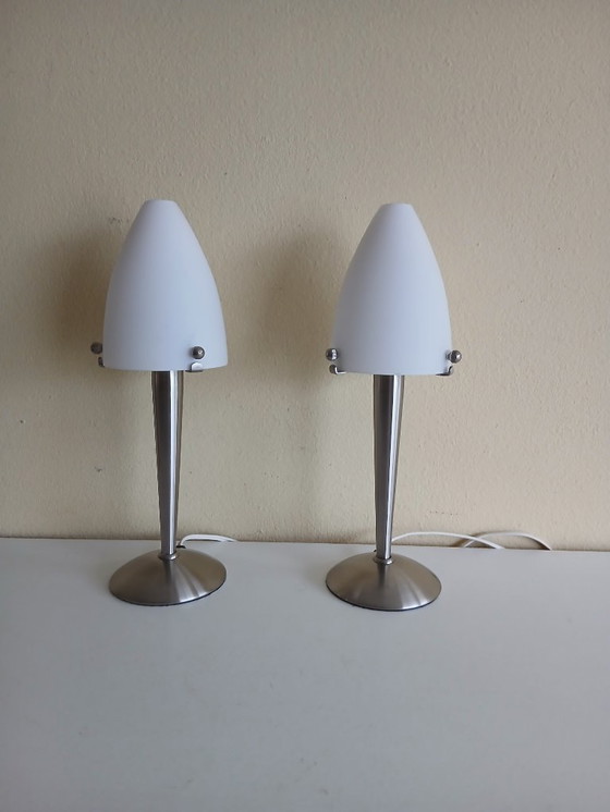 Image 1 of Mushroom Lampjes – Bedlampjes – Trio Leuchten – Vintage