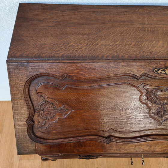 Image 1 of Vintage Louis XV secretary chest of drawers country office desk
