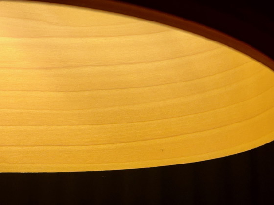 Image 1 of Lzf New Wave Pendant Lamp, Red/Yellow Wood Veneer