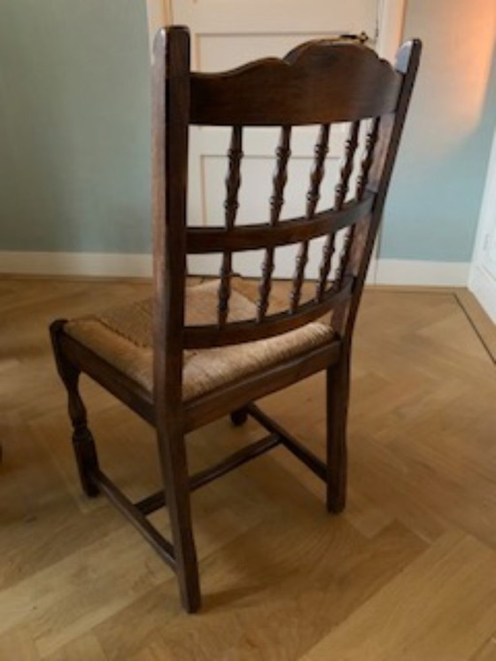 Image 1 of stijlvol en chique eethoek - eettafel met 6 stoelen Castle Furniture