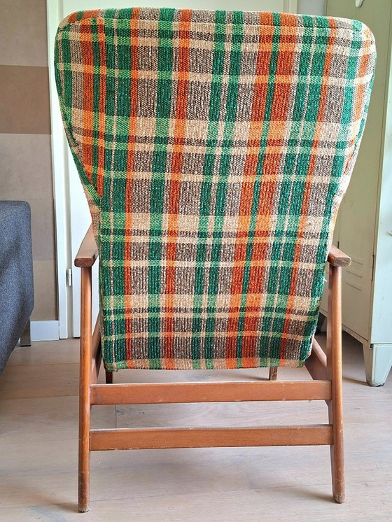 Image 1 of Chaise pliante, années 1950, pieds relevés