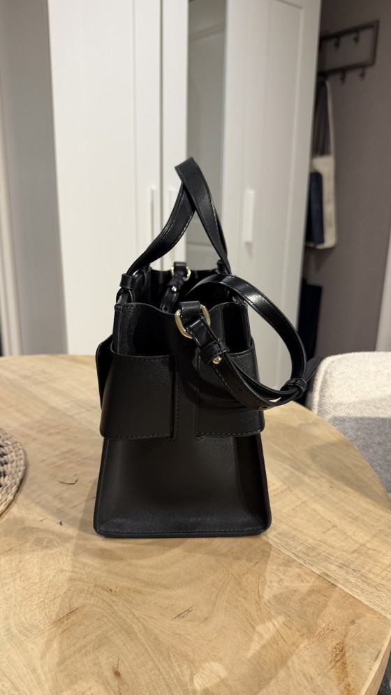 Armani Exchange Susy M Tote Bag – Black Faux Leather – Calfskin (photo 3 of 7)
