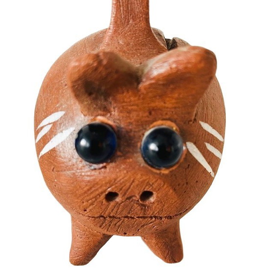 Image 1 of Set di salvadanai messicani vintage, in ceramica, fatti a mano, bohémien, anni '70