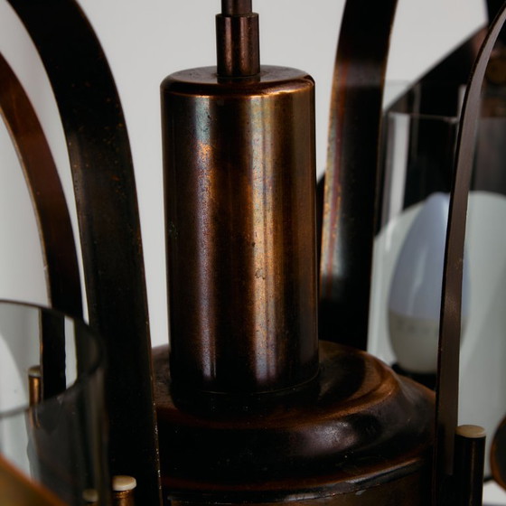 Image 1 of MK10977 Lustre en laiton et verre