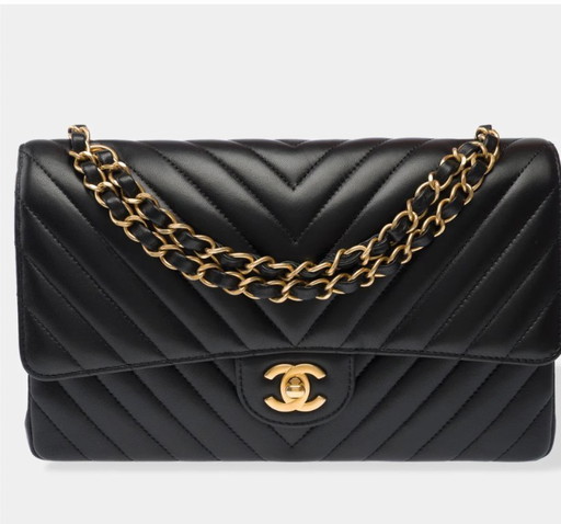Borsa CHANEL Timeless/Classique en Cuir Noir - 103310