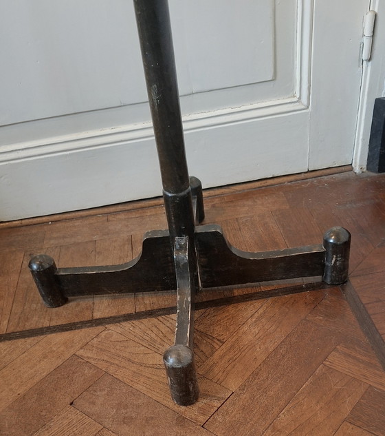 Image 1 of Beukenhouten sputnik kapstok jaren zeventig 