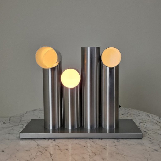 Lampe de table/sur pied RAAK Amsterdam « Sculpture lumineuse » très rare, Pays-Bas, années 1970