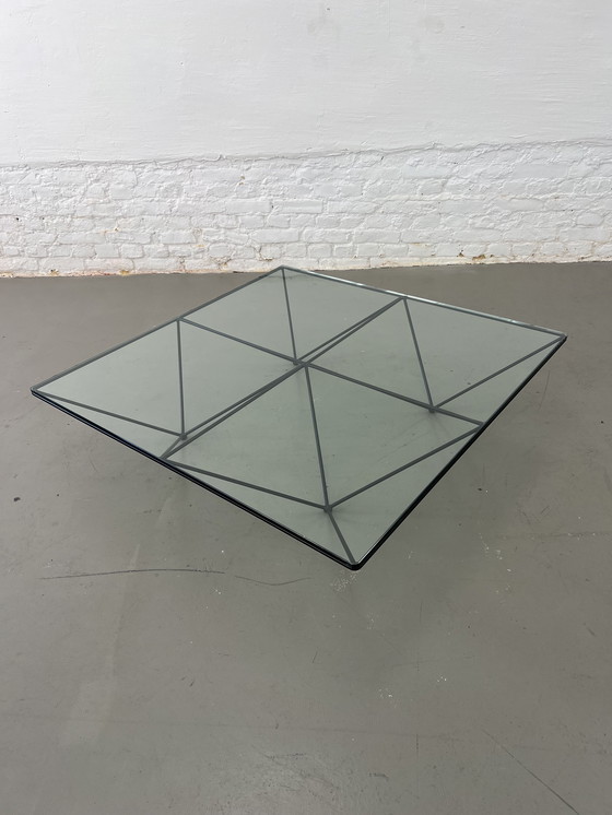 Image 1 of B&B Italia Alanda coffee table glass table 80s Paolo Piva designer table vintage