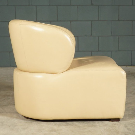 Ensemble de fauteuils vintage en cuir beige – Leather (photo 3 of 12)