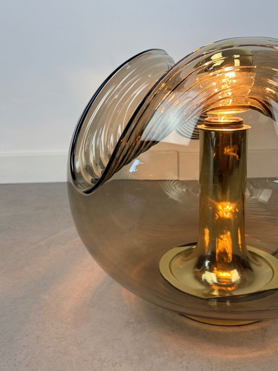 Peill Putzler Brass Futura Wave Table Lamp – Peill & Putzler, Glass (photo 7 of 12)