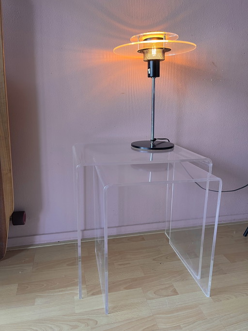 Nesting Tables Acrylic Vintage 60s 70s Seventies Sixties Tables Set