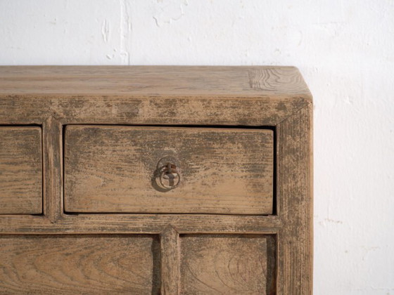 Console antique en sapin avec trois tiroirs – Chine, vers 1930 (photo 27 of 40)