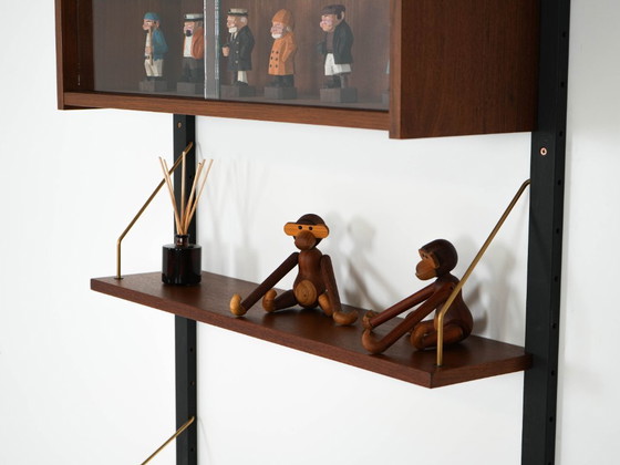 Image 1 of Teak wall unit PS System, Danish design, 1960s, manufactured by Randers Møbelfabrik