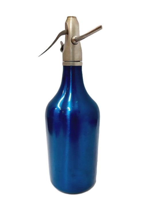 Vintage blue soda syphon