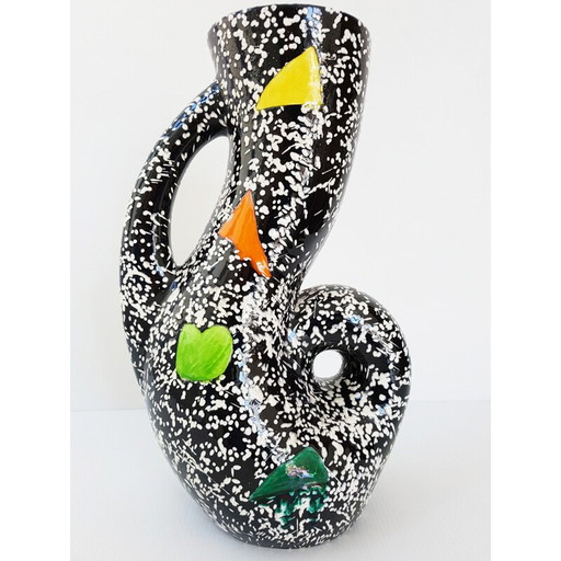 Vase vintage en céramique, France 1950