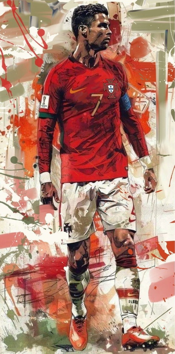 Image 1 of Alberto RICARDO - Cristiano Ronaldo 2 - Toile d'artiste