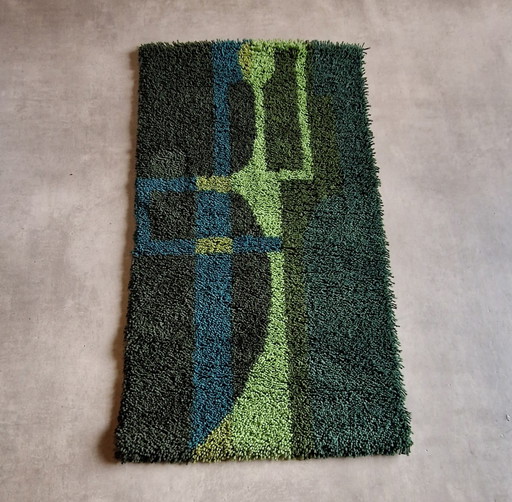 70s wool wall hanging vintage wall hanging art space age wall art