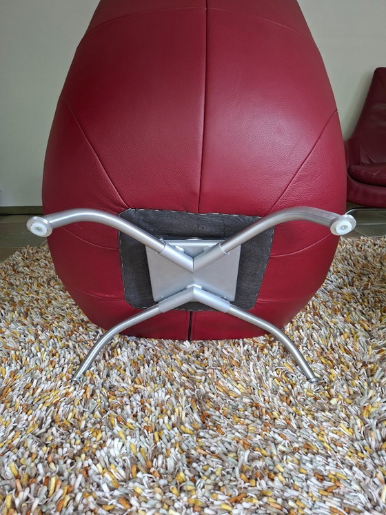 2x Rolf Benz Armchair – Leather, rvs (photo 5 of 5)