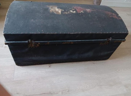 Antique ship coffin coffin trunk cabin coffin wedding coffin blanket chest
