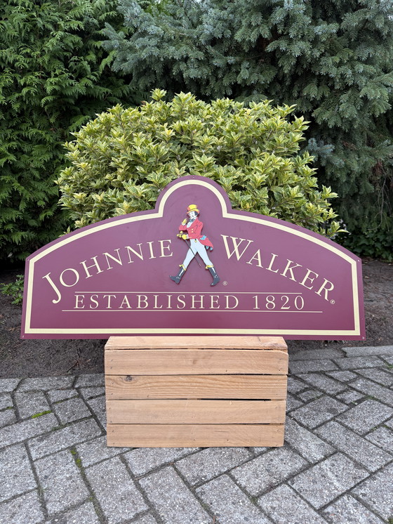 Image 1 of Grande targa da muro vintage Johnnie Walker, decorazione da bar