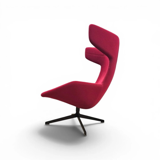 ALFREDO HÄBERLI / Sessel “Take a line for a walk” / Moroso / Italien / Design 2003 / rote Wolle – Wool (photo 5 of 13)