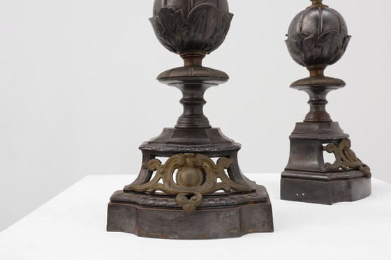 Image 1 of Englische Kaminböcke im Charles II-Stil des 20. Jahrhunderts